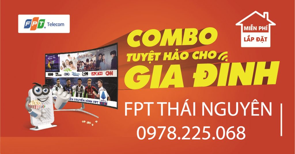 Combo internet + truyền hình FPT Thái Nguyên năm 2021