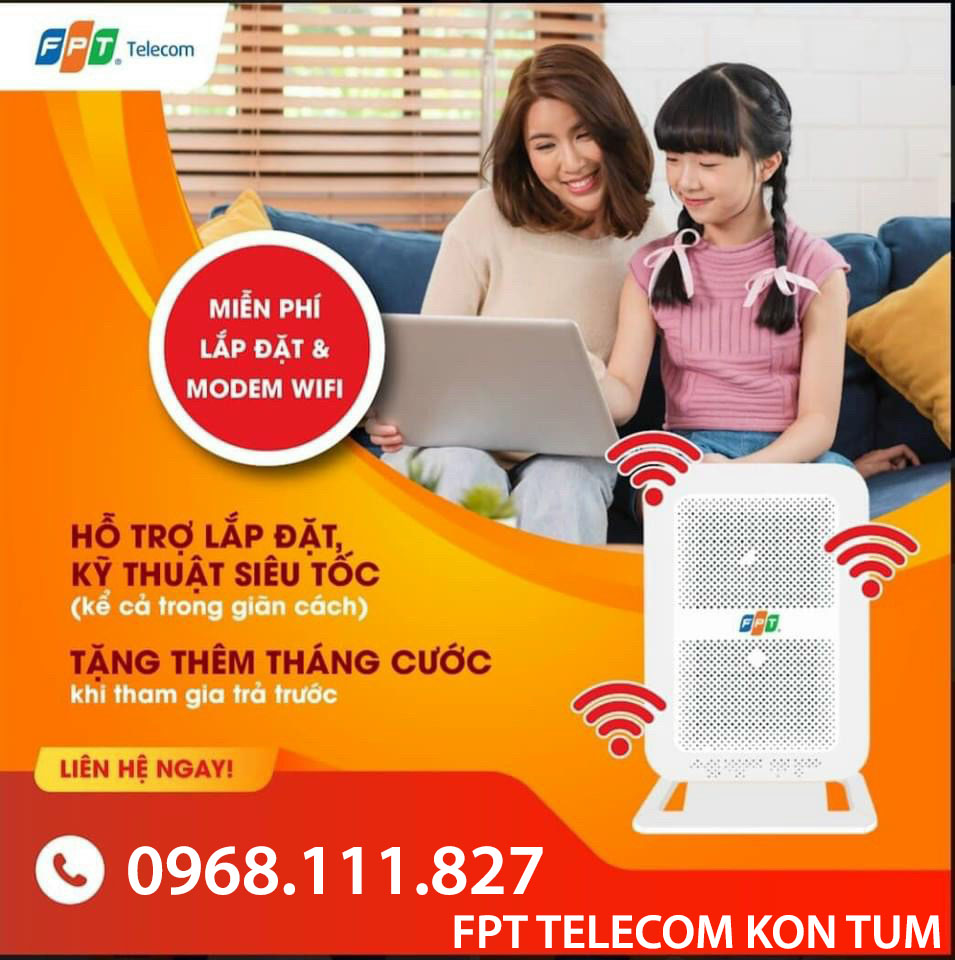 Đăng ký lắp mạng internet FPT Kon Tum